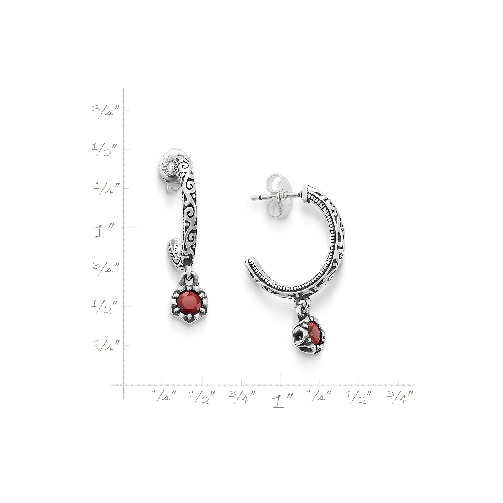 Cherished Birthstone Hoop Dangle EarShop All Rings - Image 5