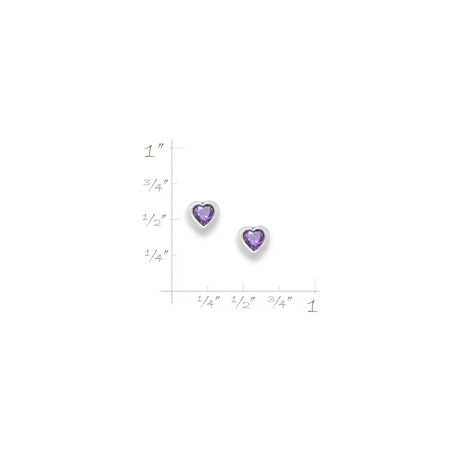 Heart Gemstone Studs - Image 7
