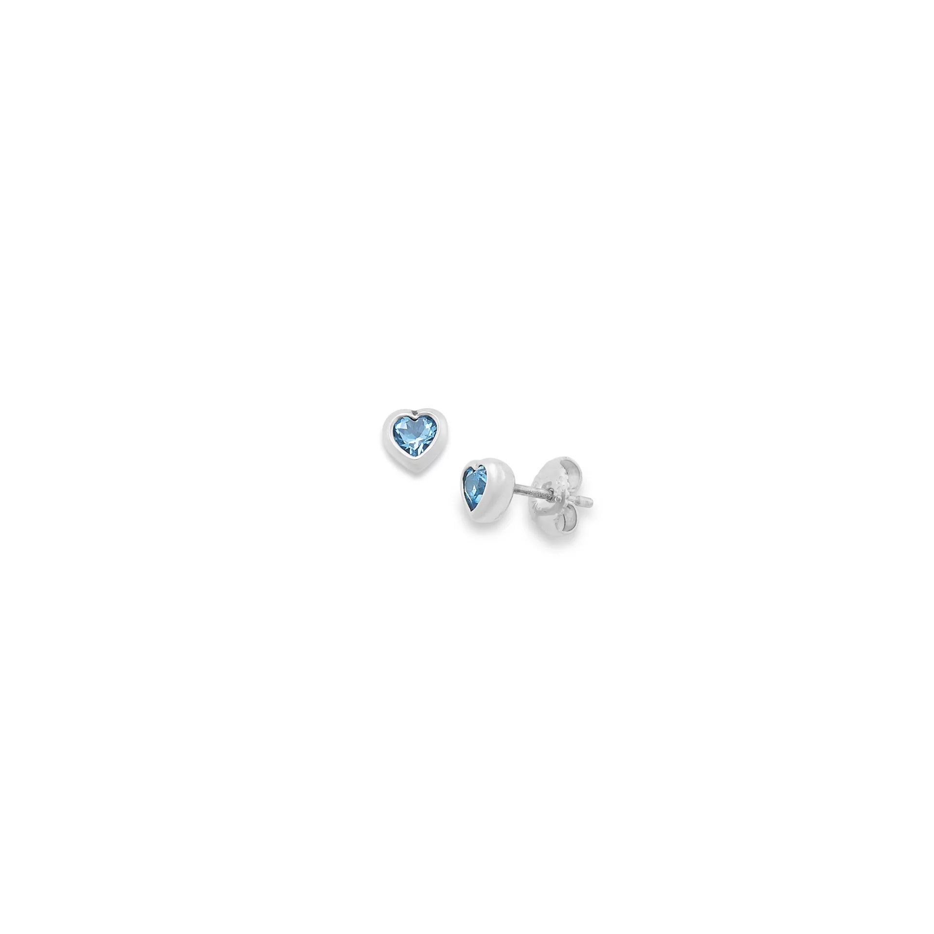 Heart Gemstone Studs - Image 3