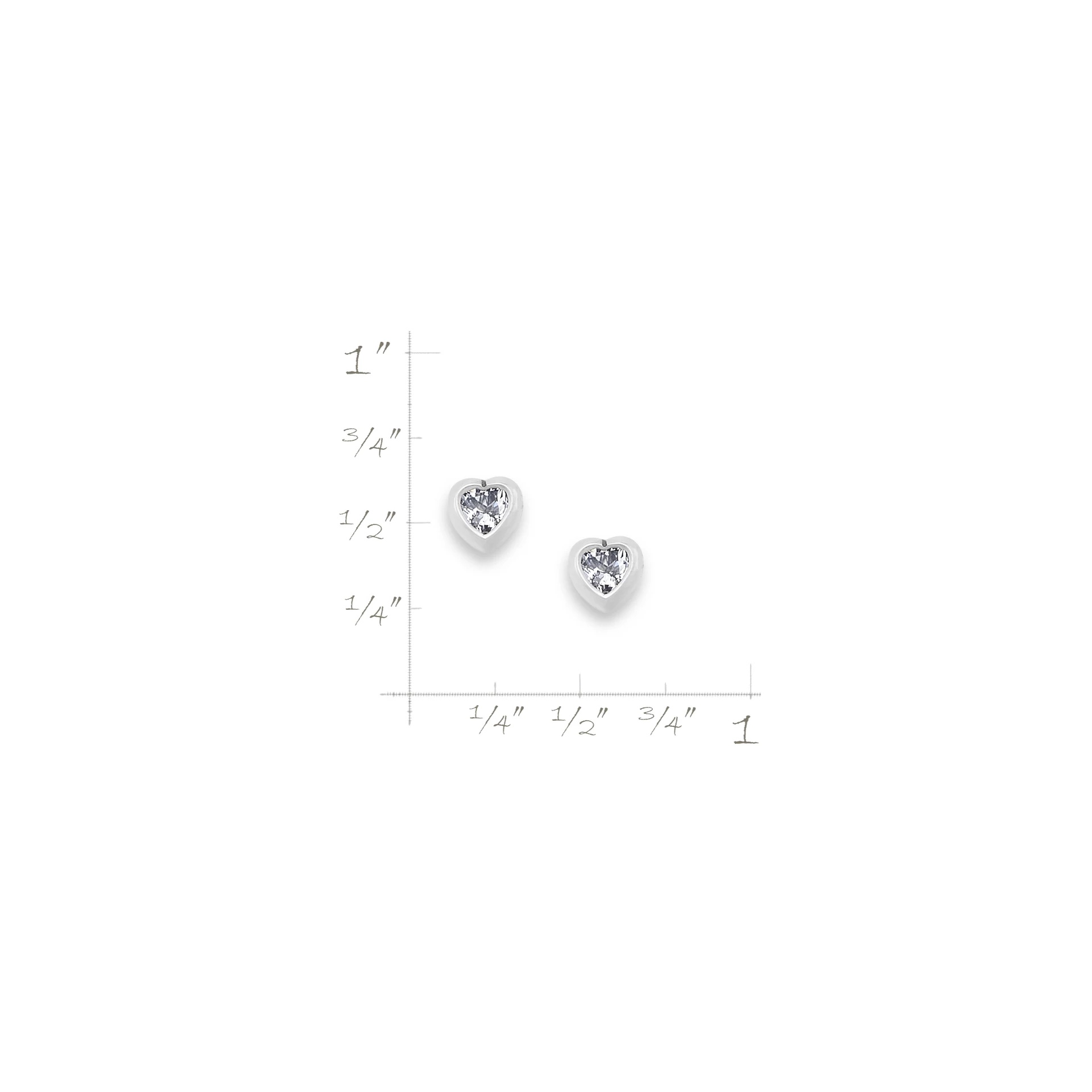 Heart Gemstone Studs - Image 7