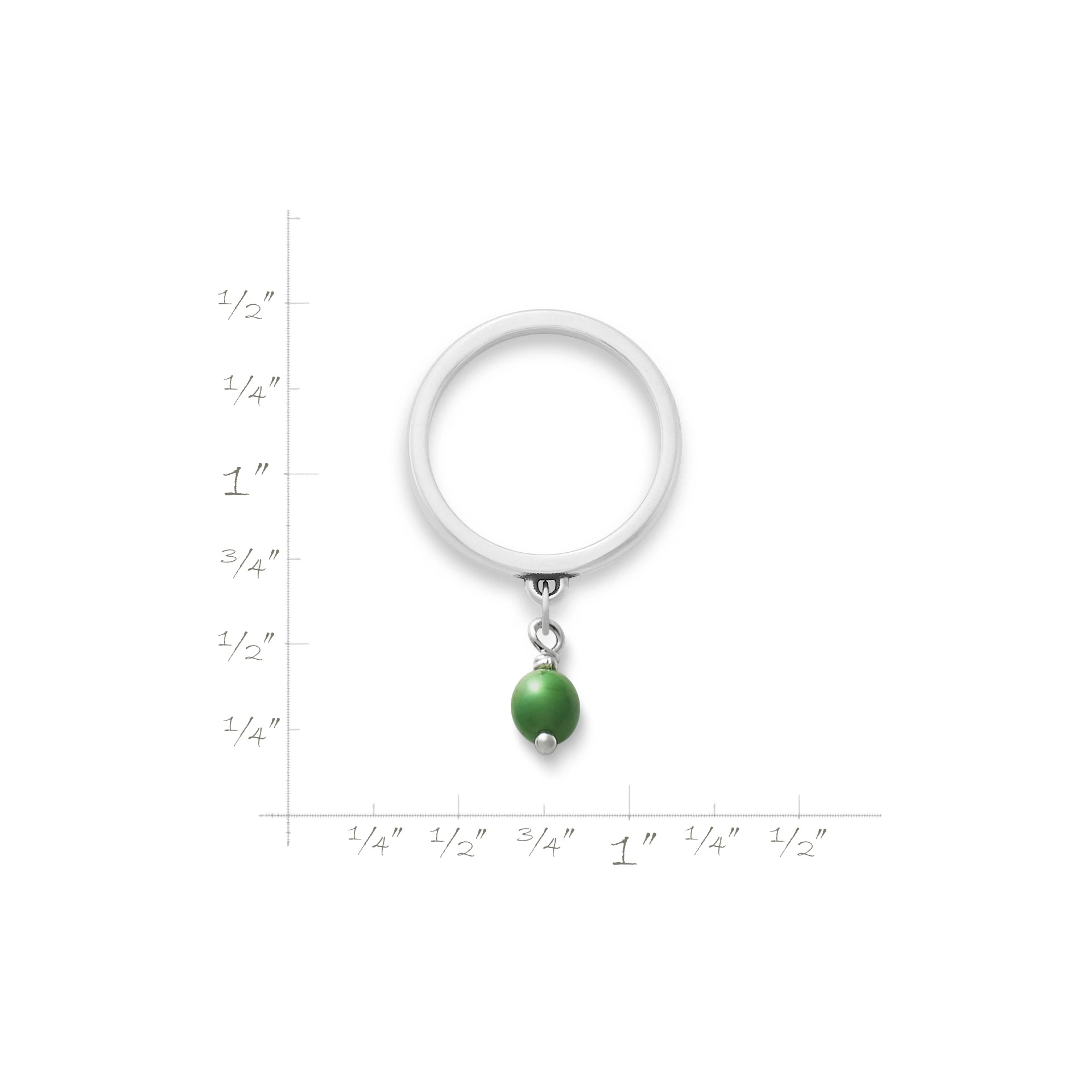 Glass Enhancer Bead Dangle Ring - Image 2