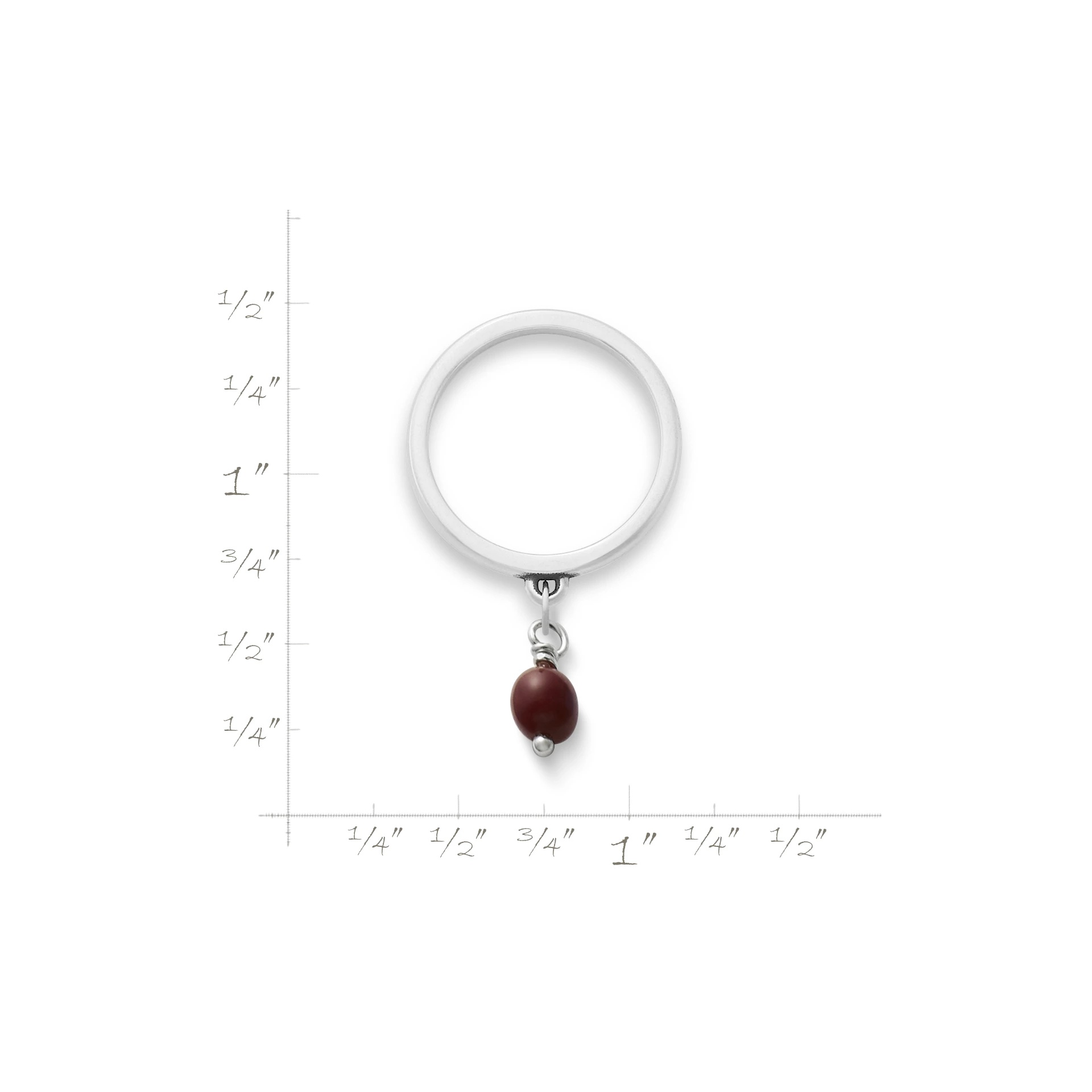 Glass Enhancer Bead Dangle Ring - Image 2