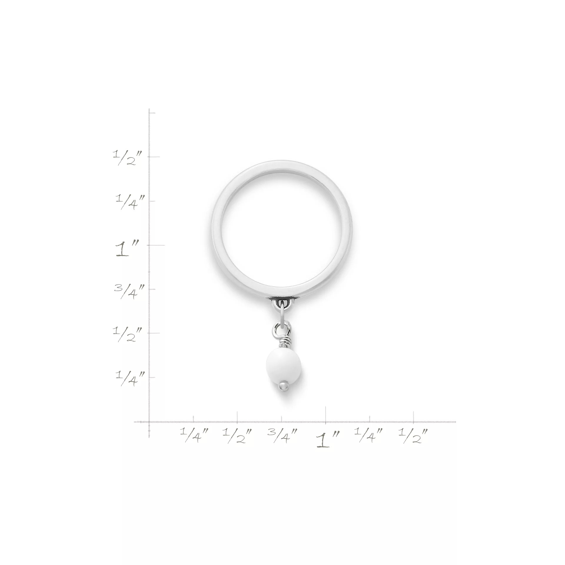 Glass Enhancer Bead Dangle Ring - Image 2