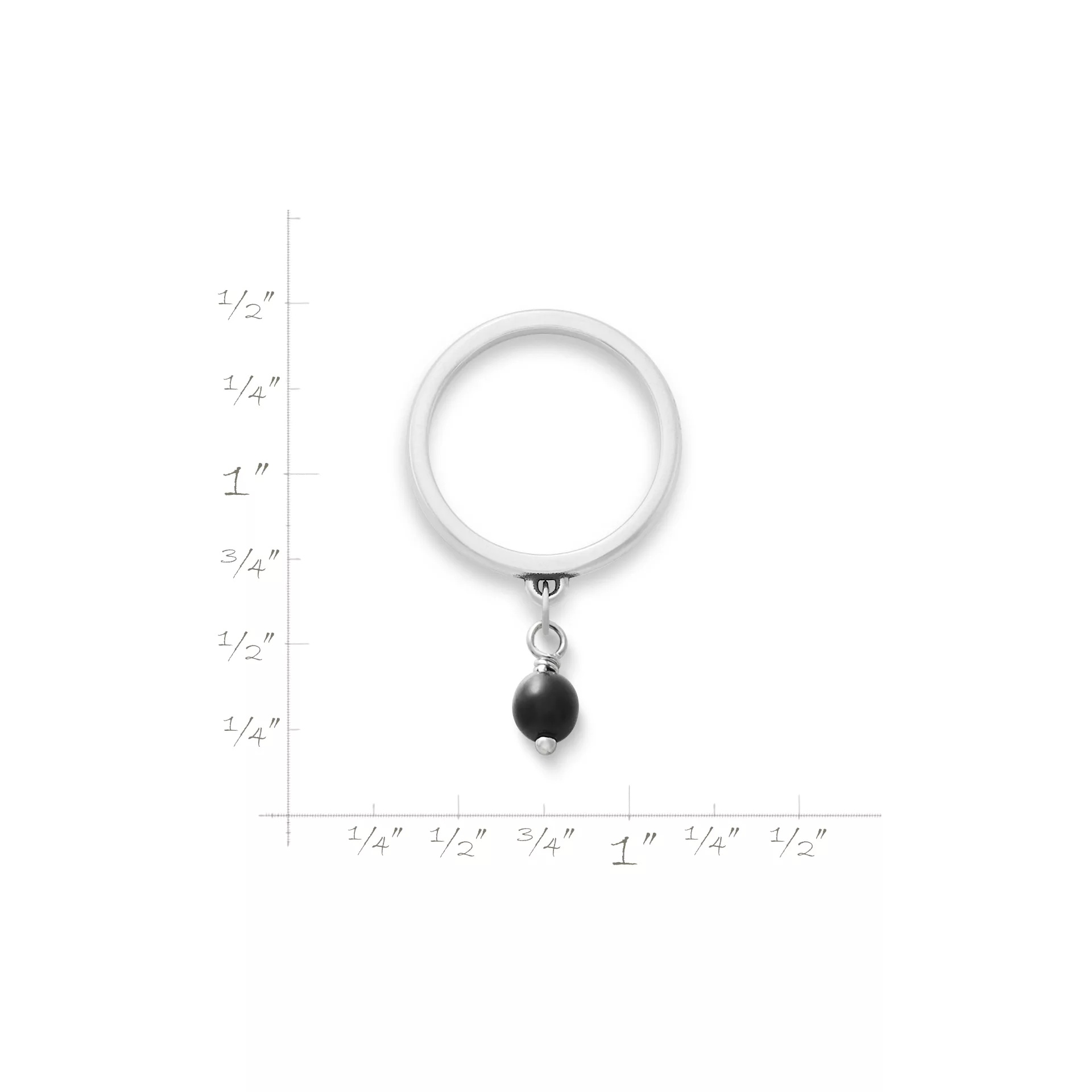 Glass Enhancer Bead Dangle Ring - Image 2