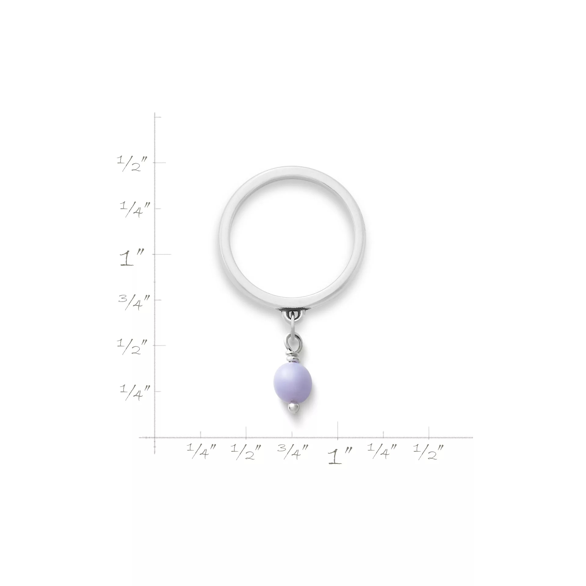 Glass Enhancer Bead Dangle Ring - Image 2