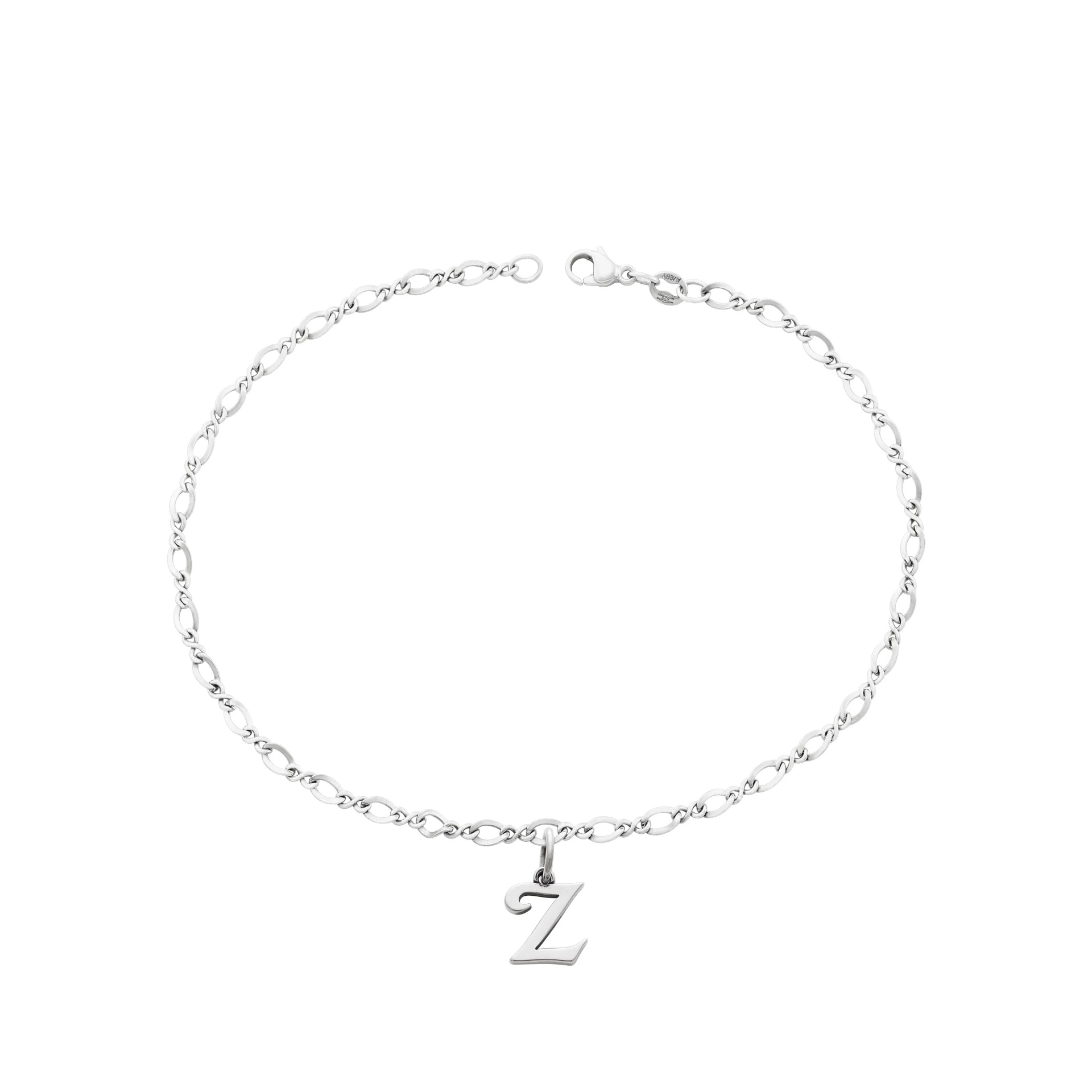 Small Script Initial Anklet