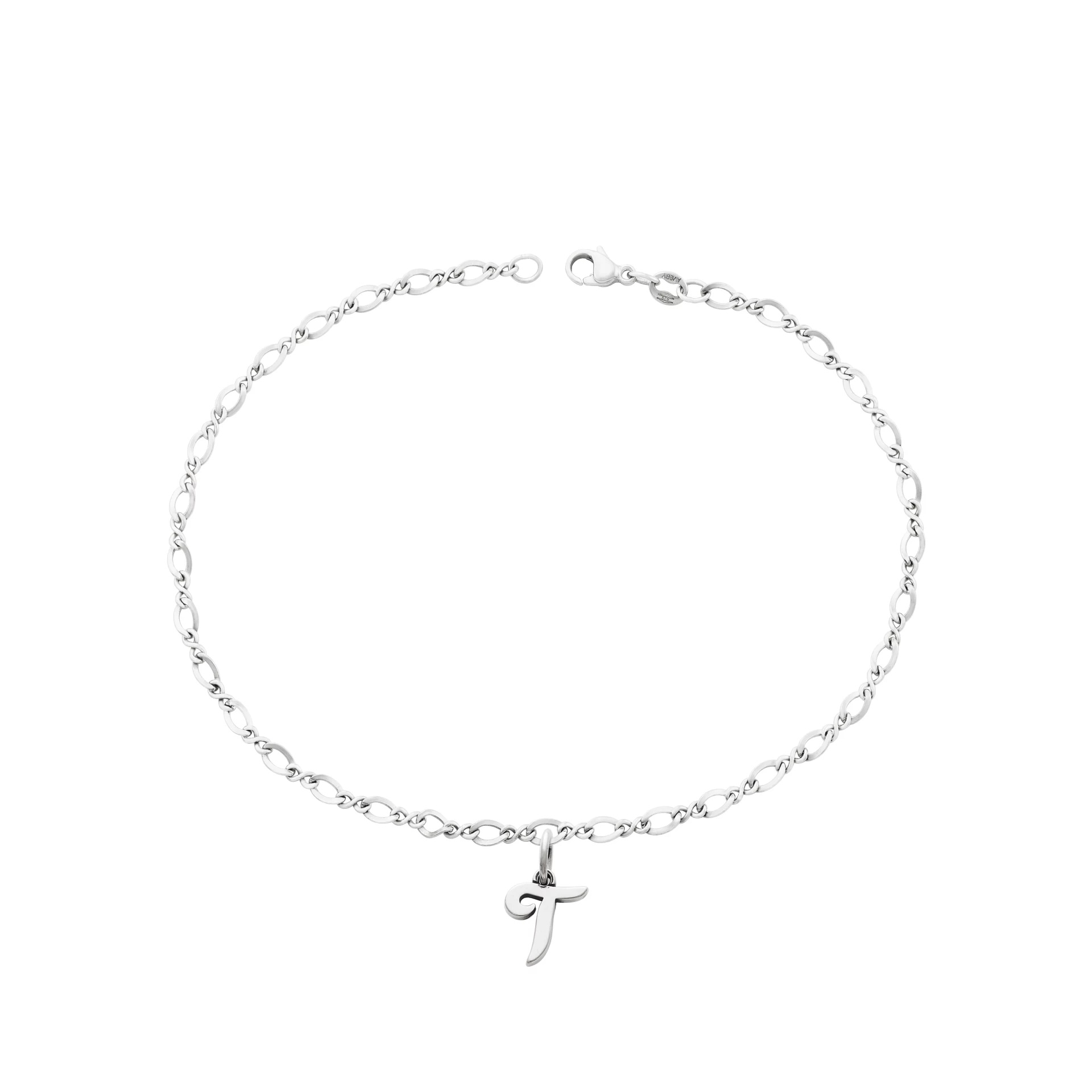 Small Script Initial Anklet