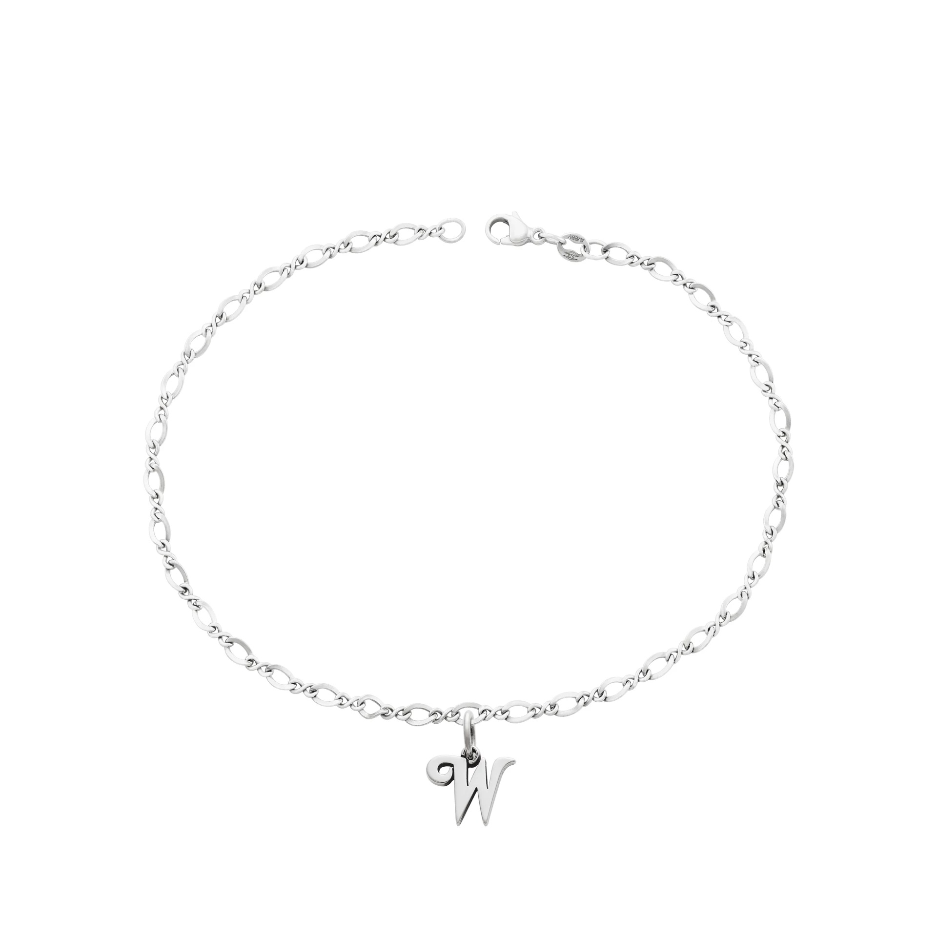 Small Script Initial Anklet