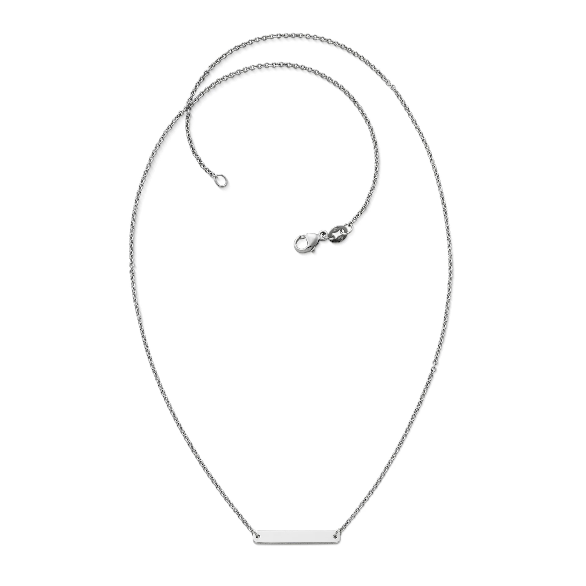 Petite Engravable Horizon Necklace - Image 2