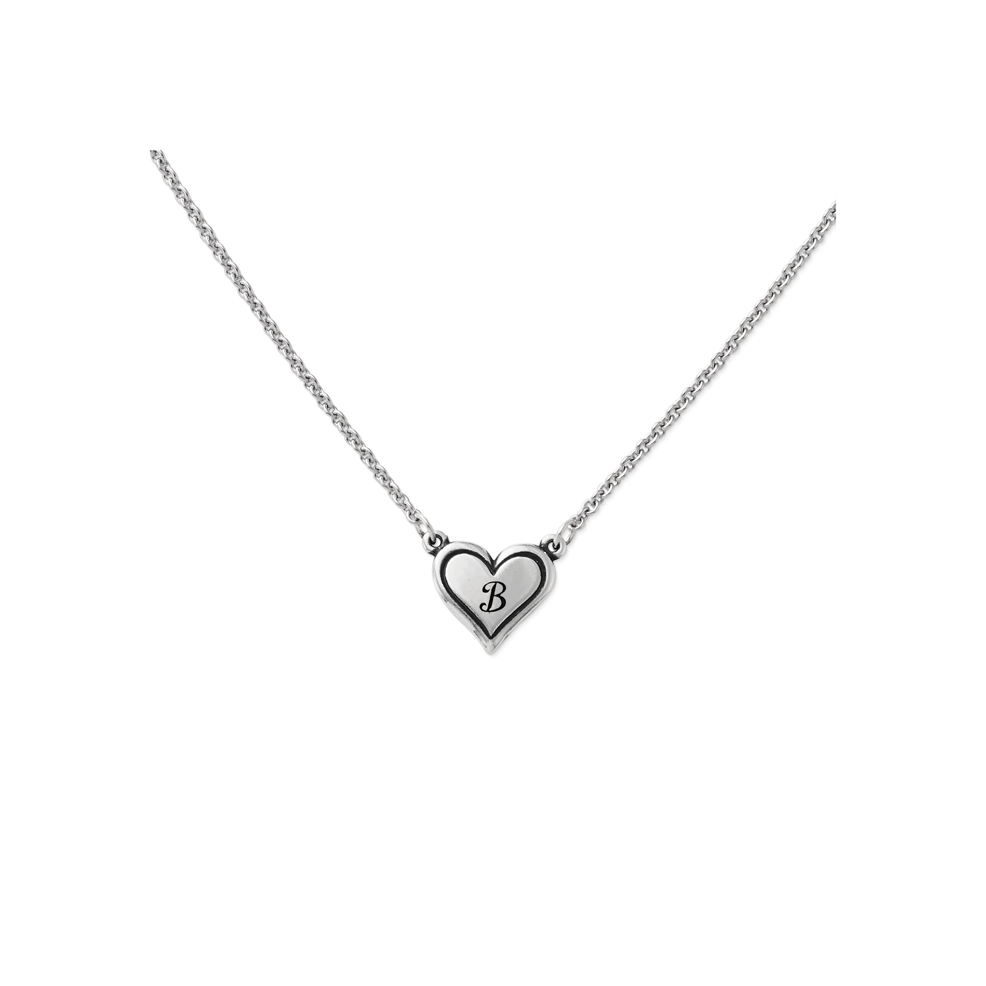 Delicate Heart Initial Necklace