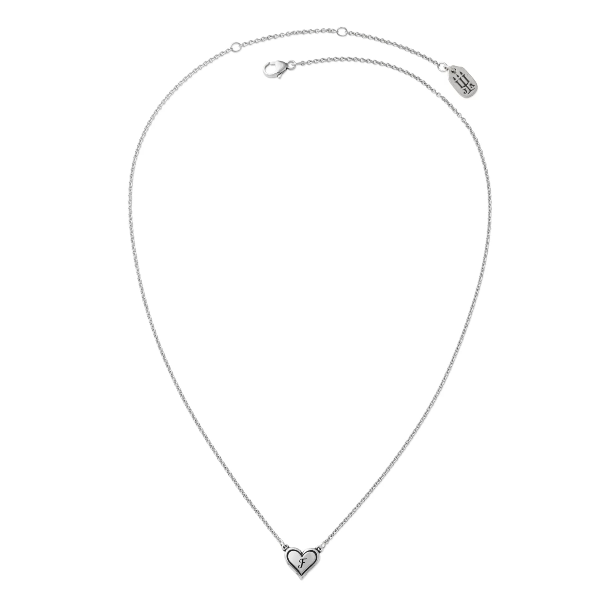 Delicate Heart Initial Necklace - Image 2