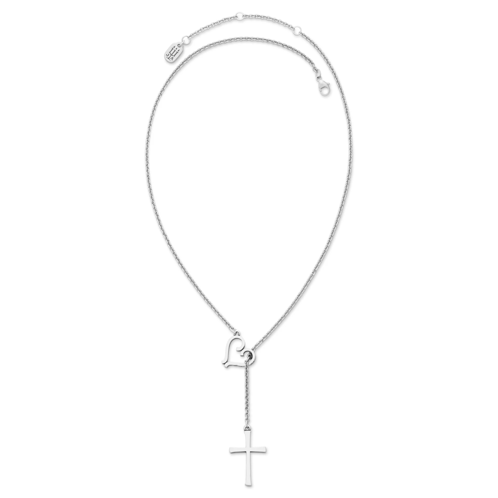 Faith, Hope and Love Lariat Necklace - Image 2