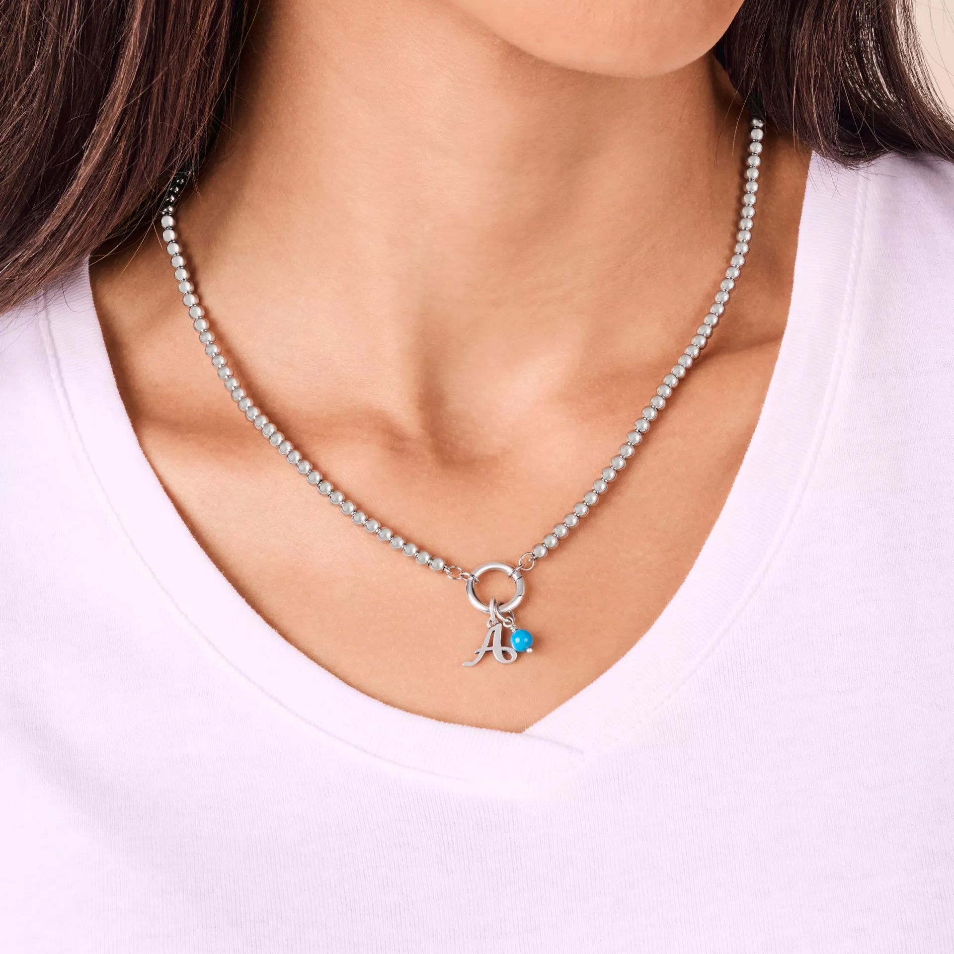 Beaded Chain Changeable Charm Necklace - Image 5