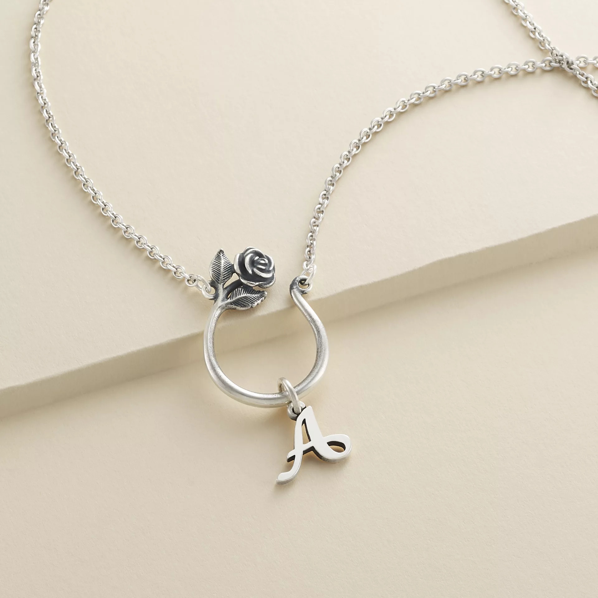 Rose Changeable Charm Holder Necklace - Image 3