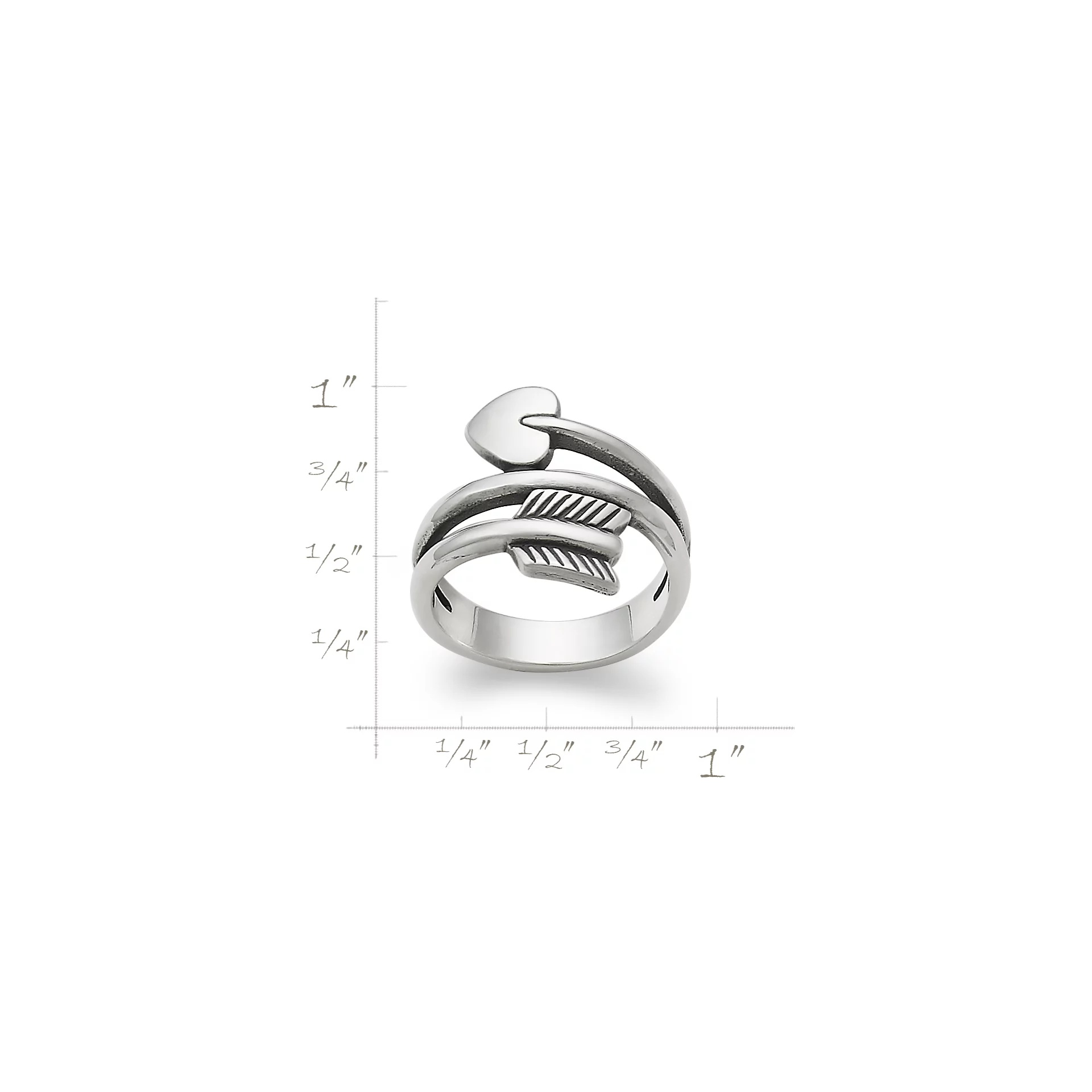 Arrow and Heart Ring - Image 2