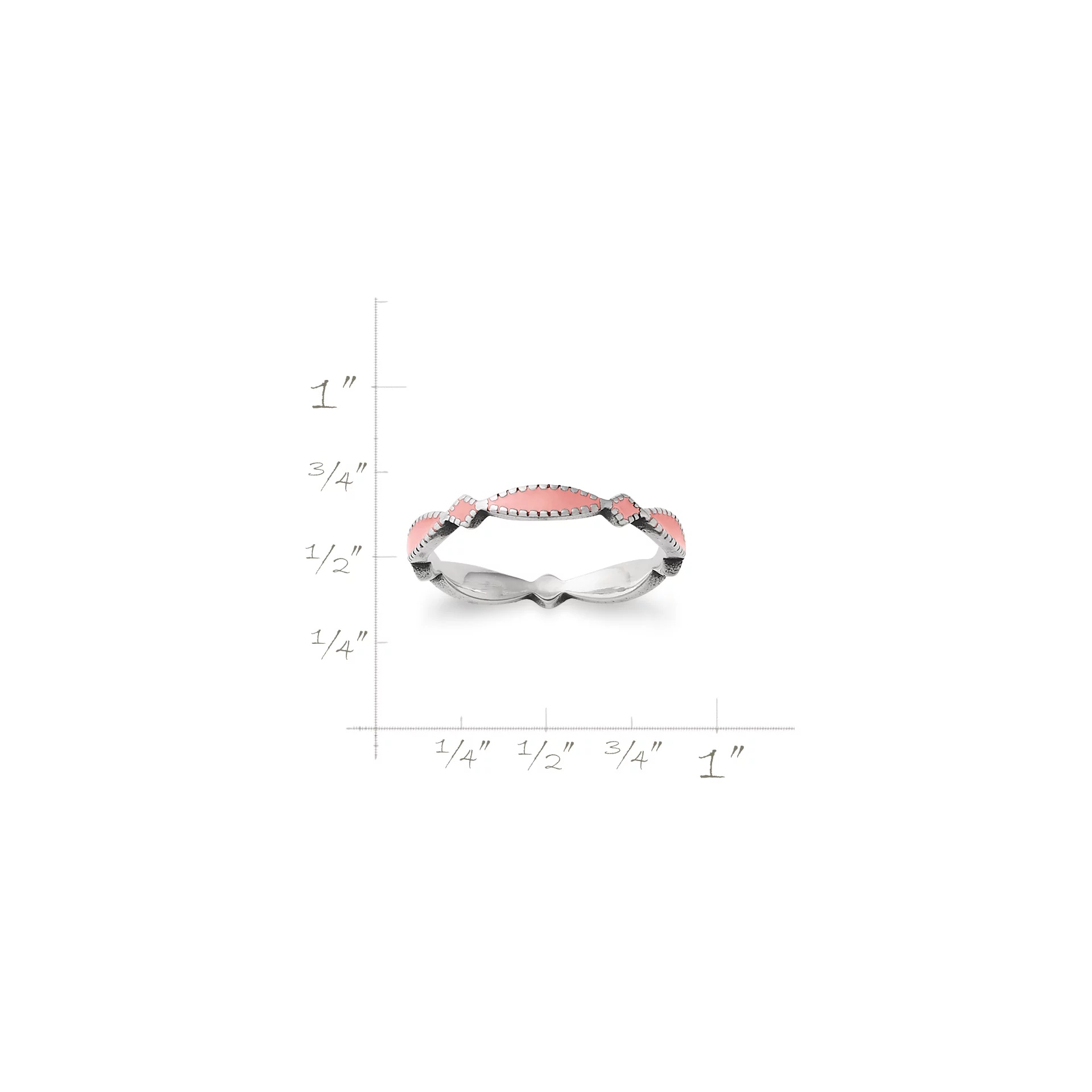 Enamel Cordoba Stacker Ring - Image 6