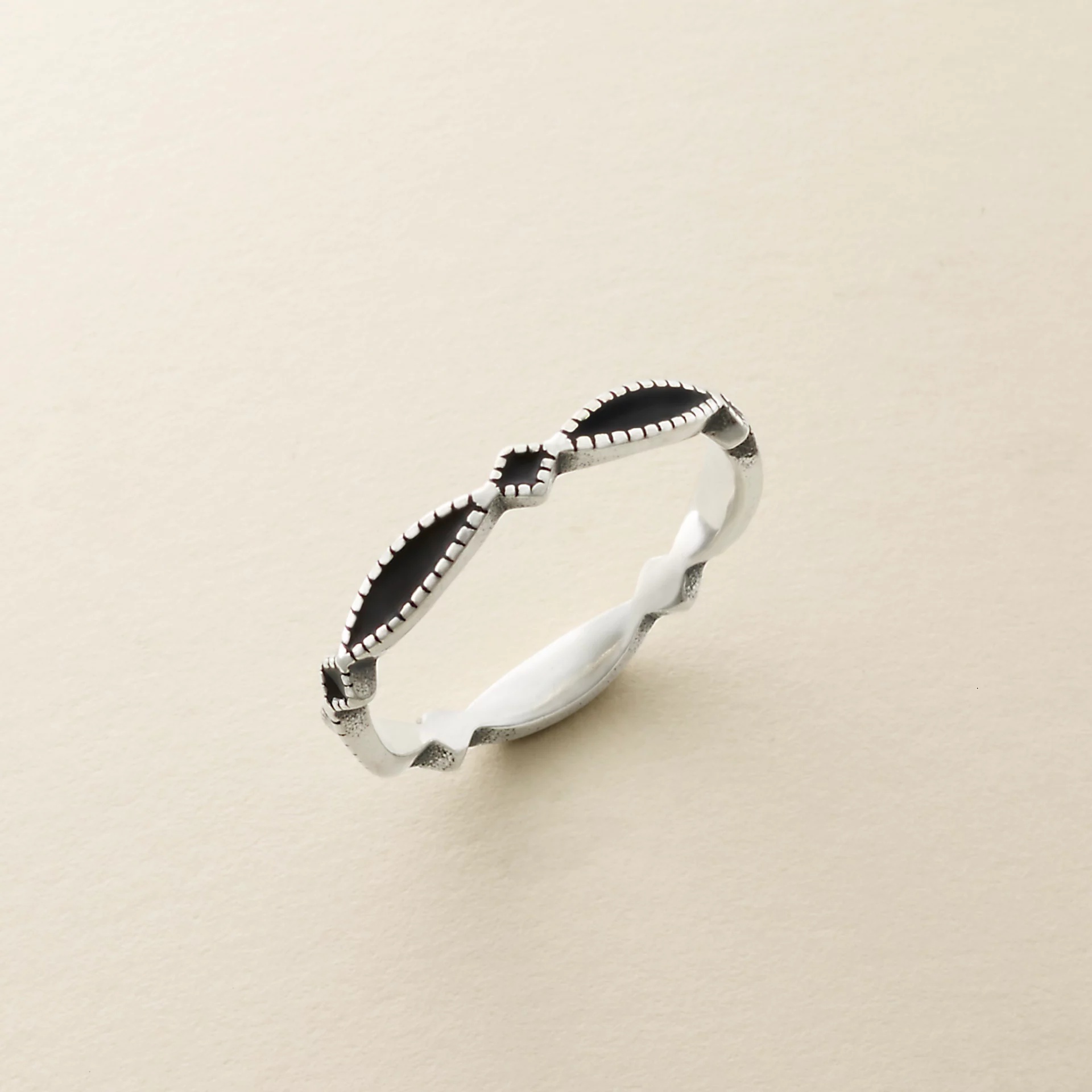 Enamel Cordoba Stacker Ring - Image 2