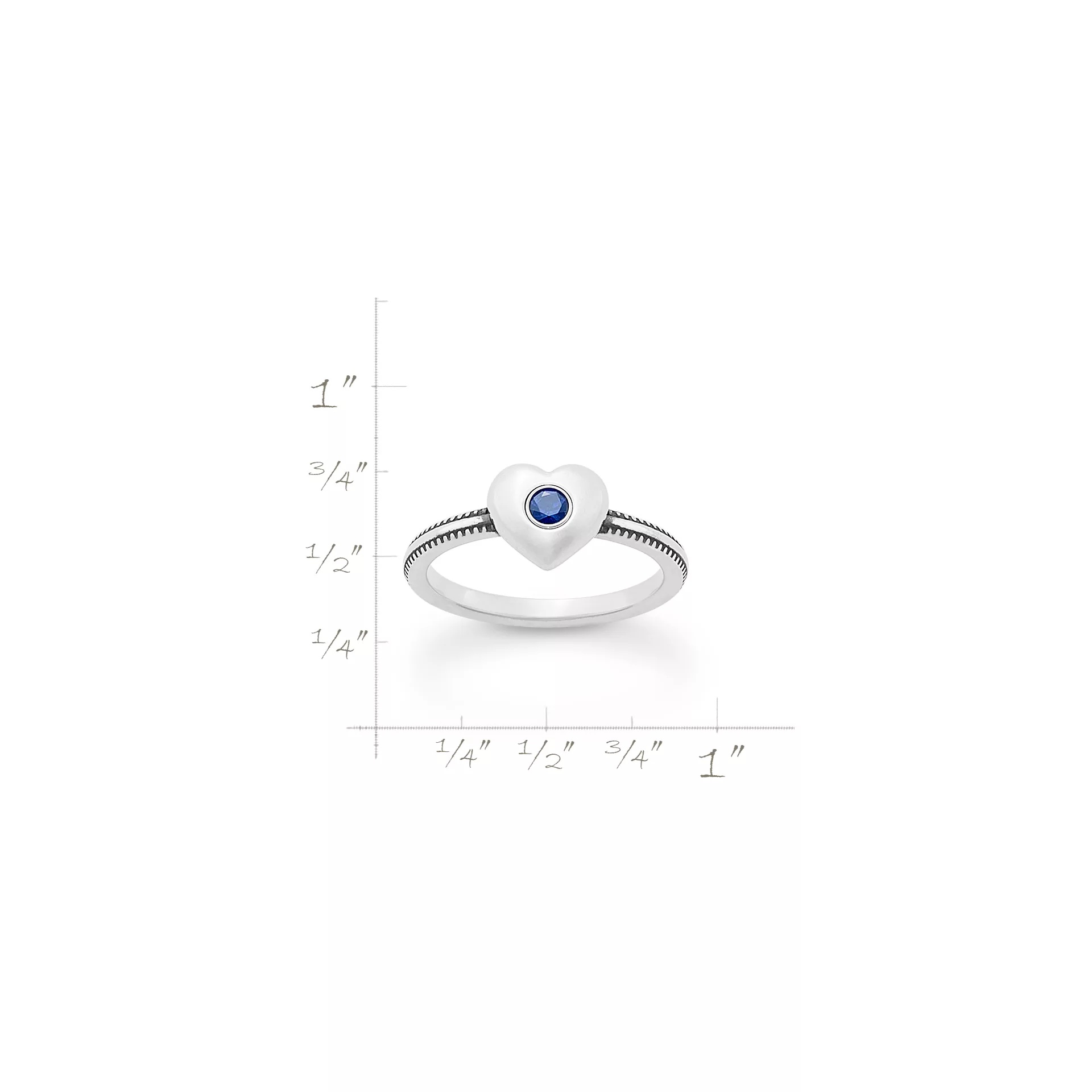 Keepsake Heart Birthstone Ring - Image 4