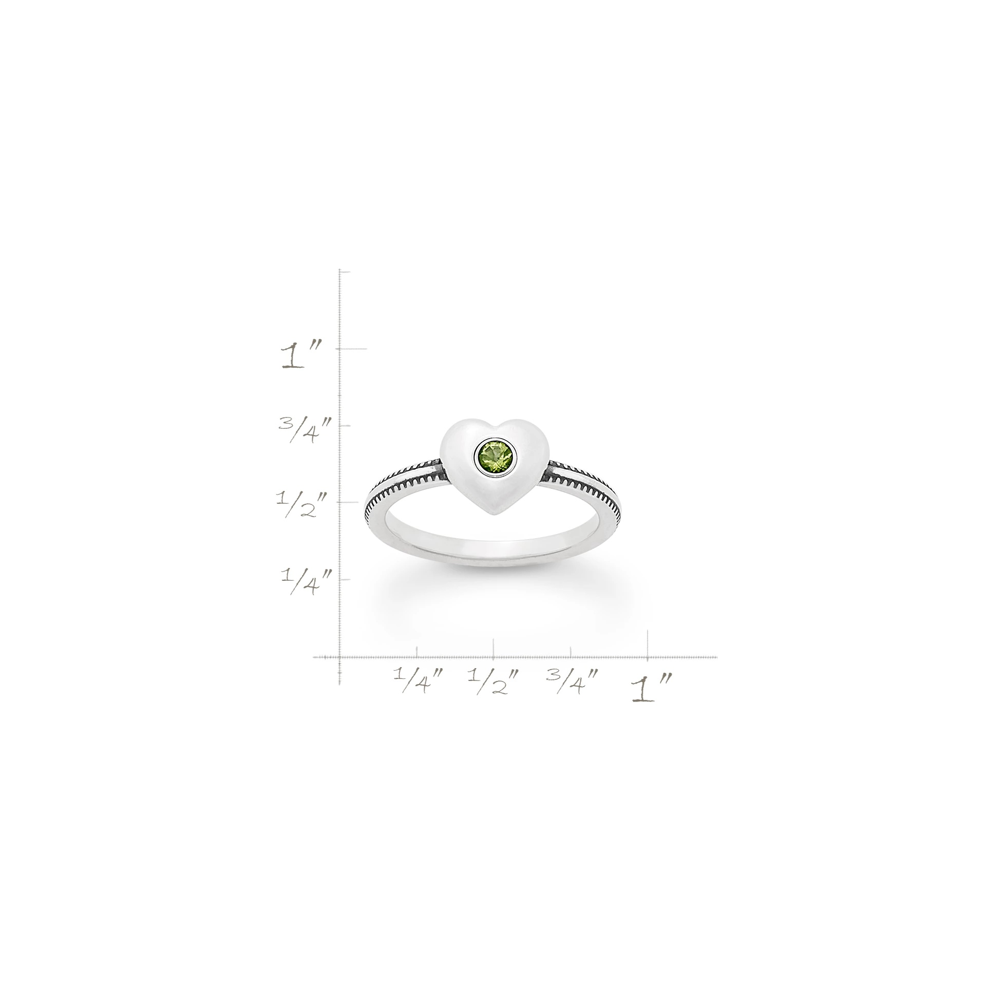 Keepsake Heart Birthstone Ring - Image 4