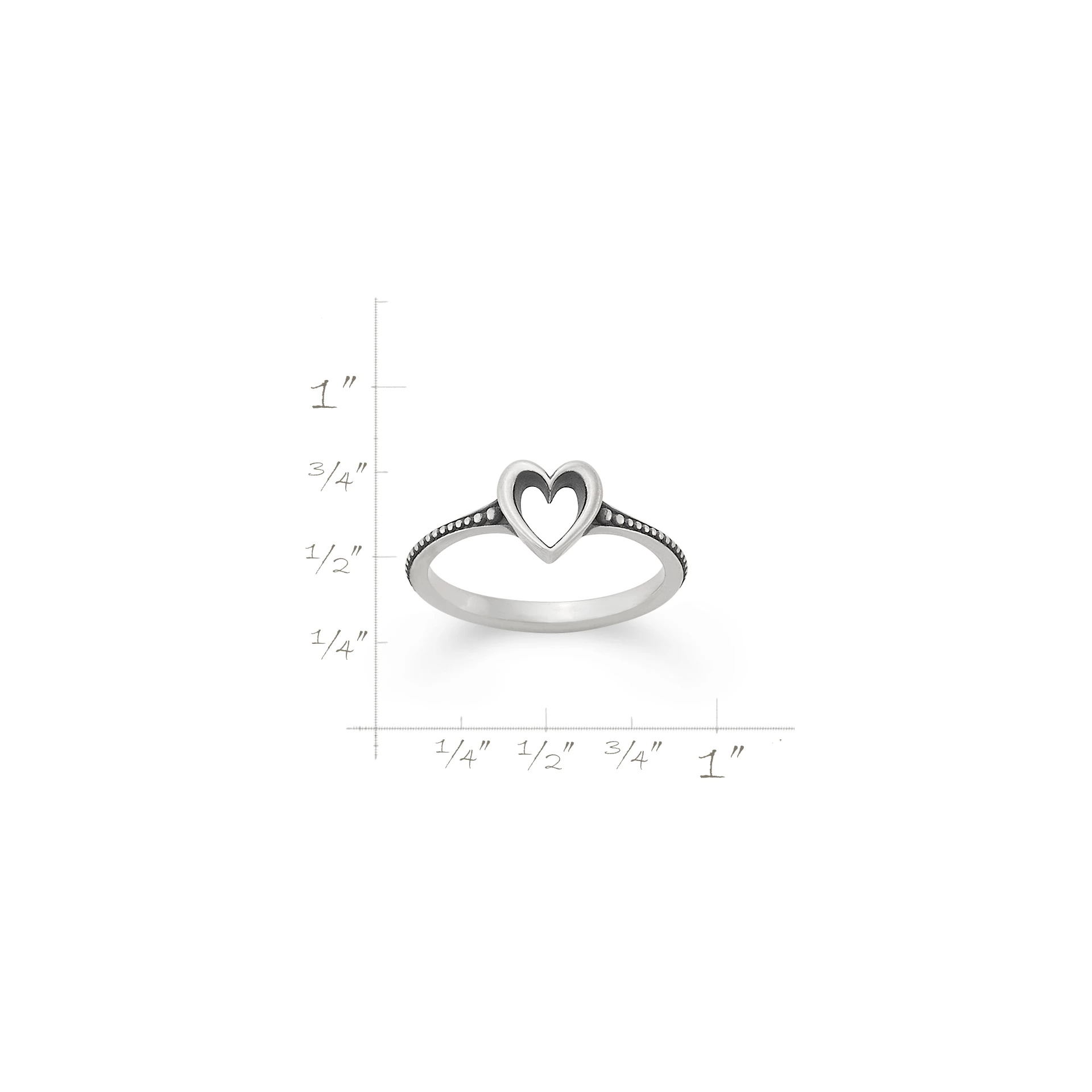 Delicate Heart Beaded Ring - Image 5