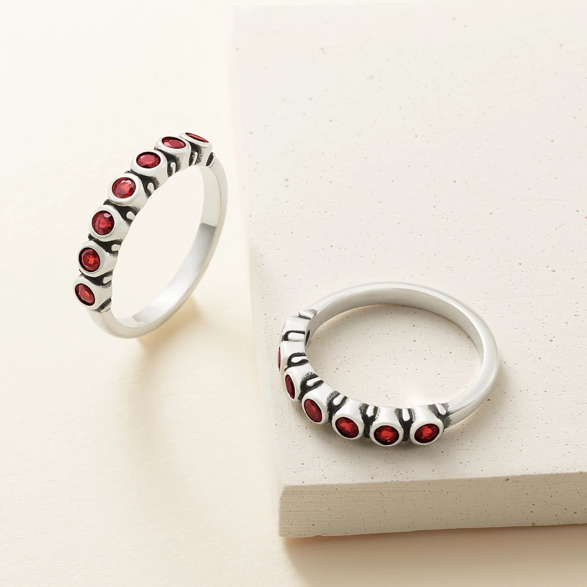 Gemstone Stacker Ring - Image 2