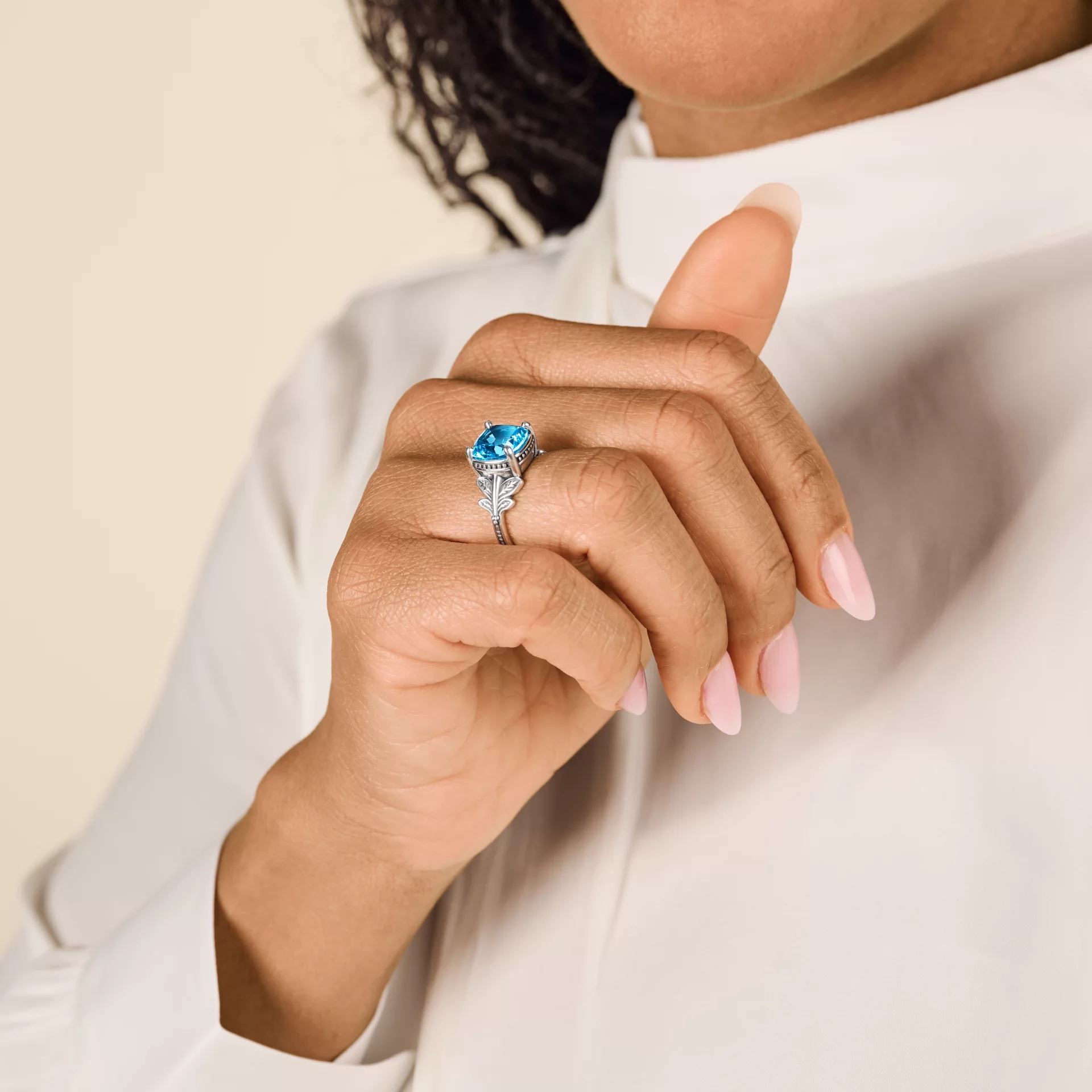 Trellis Gemstone Ring - Image 4