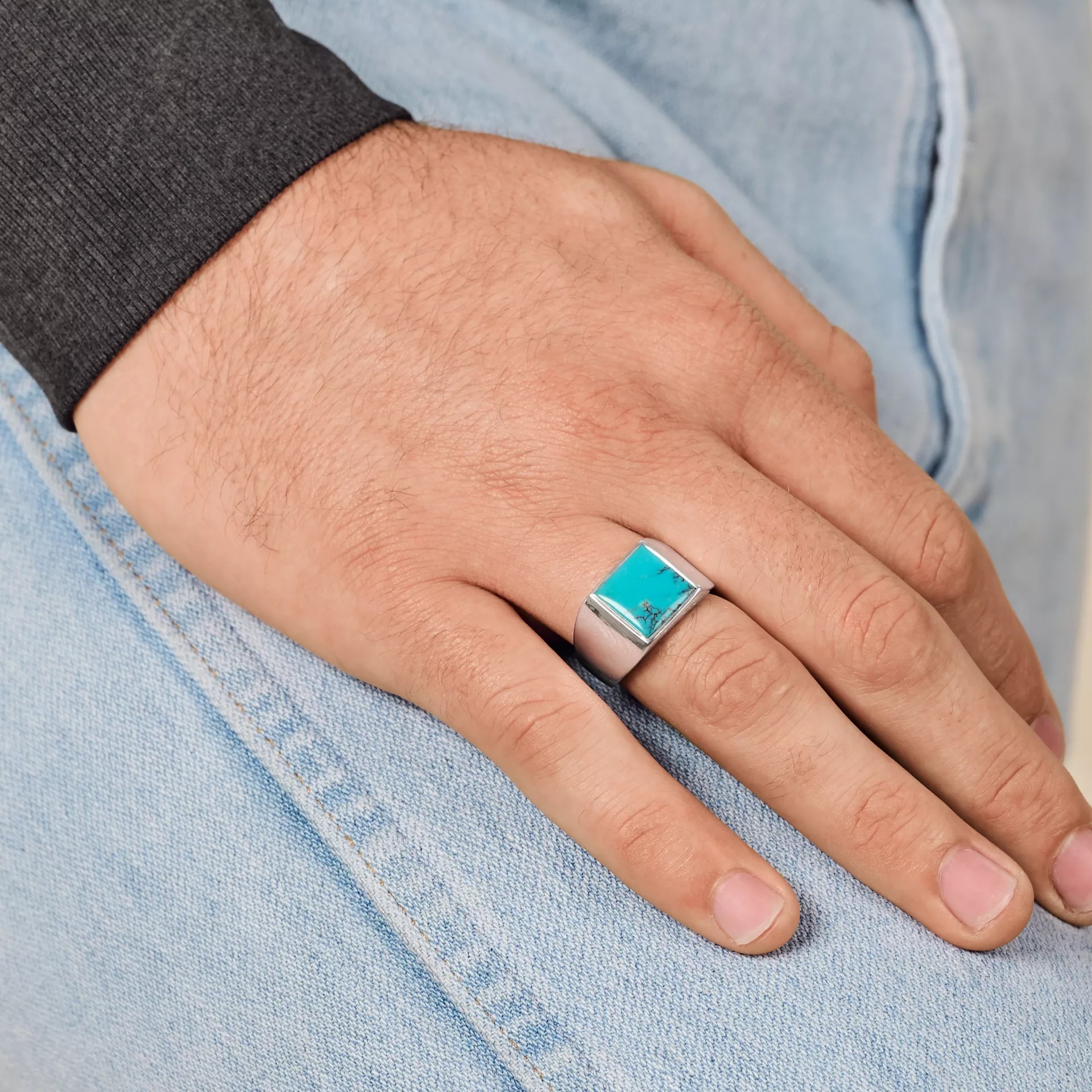 Classic Gemstone Signet Ring - Image 4