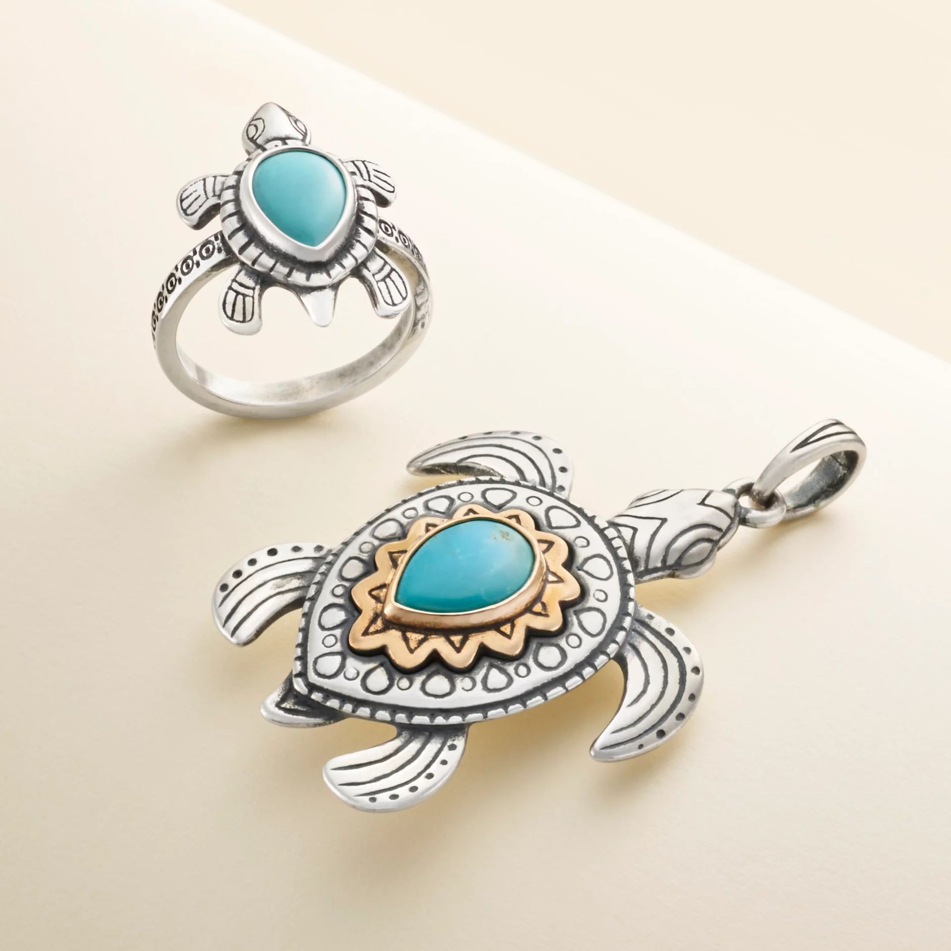 Turtle Gemstone Ring - Image 5