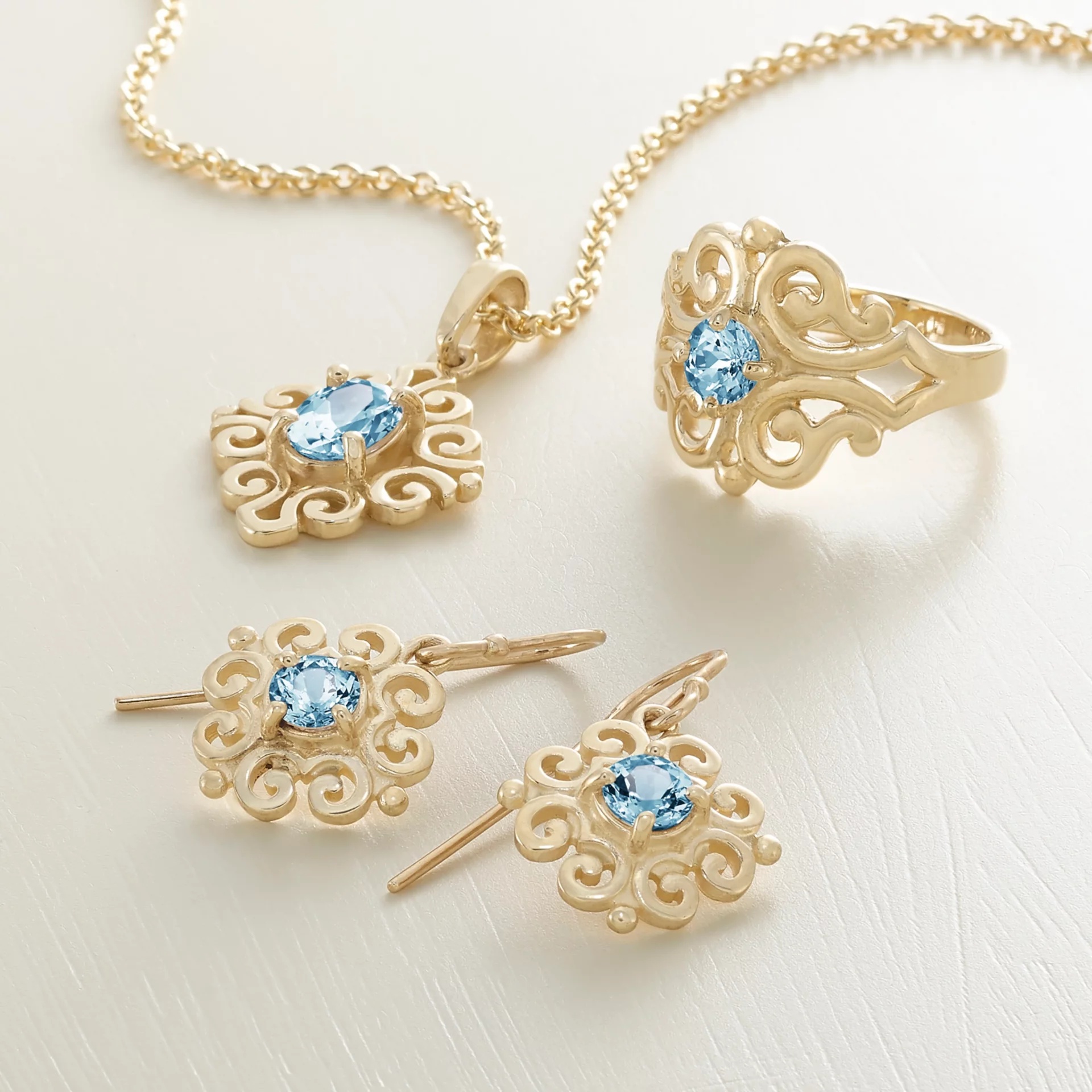 Spanish Lace Birthstone Pendant - Image 2