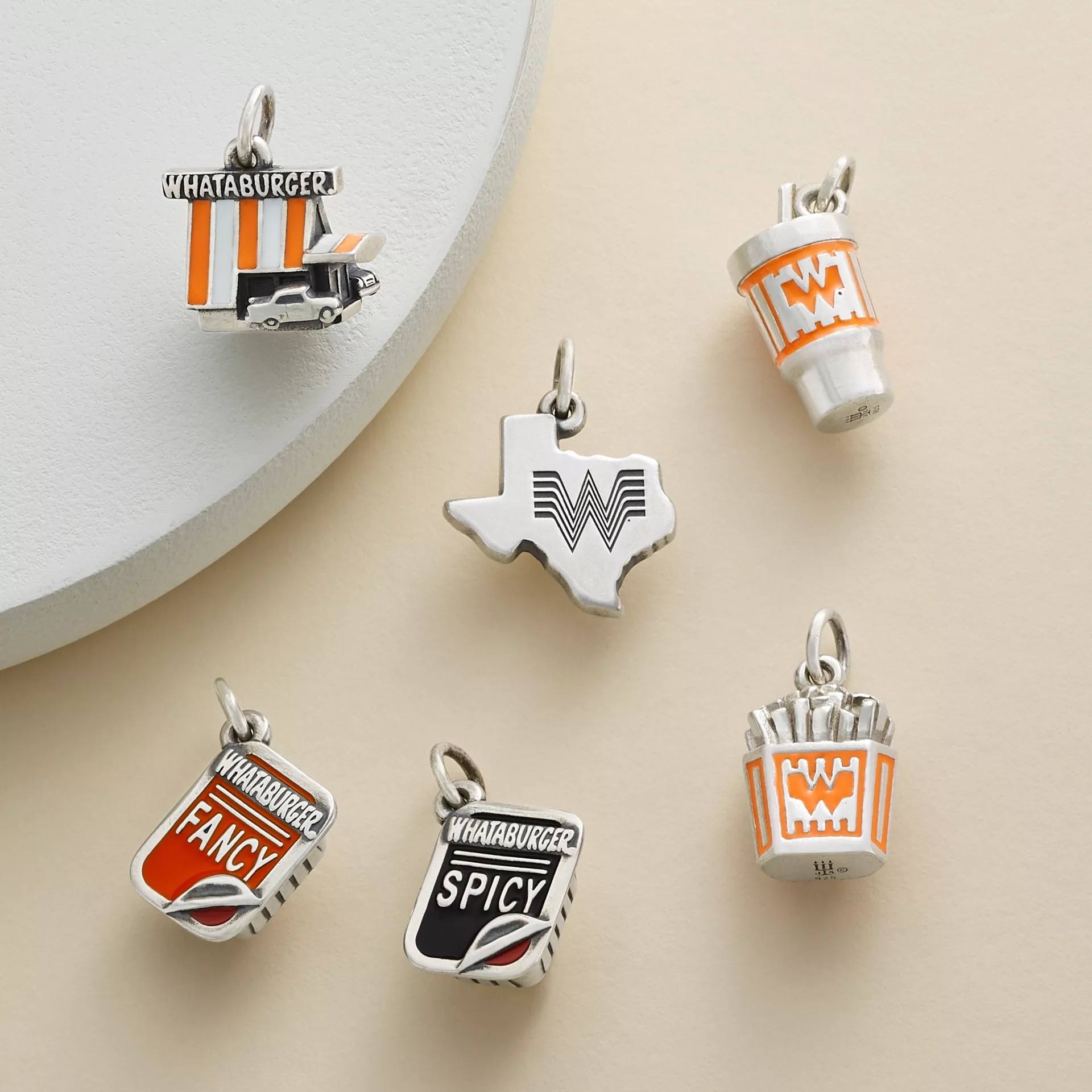 Enamel Whataburger Original A-Frame Charm - Image 4