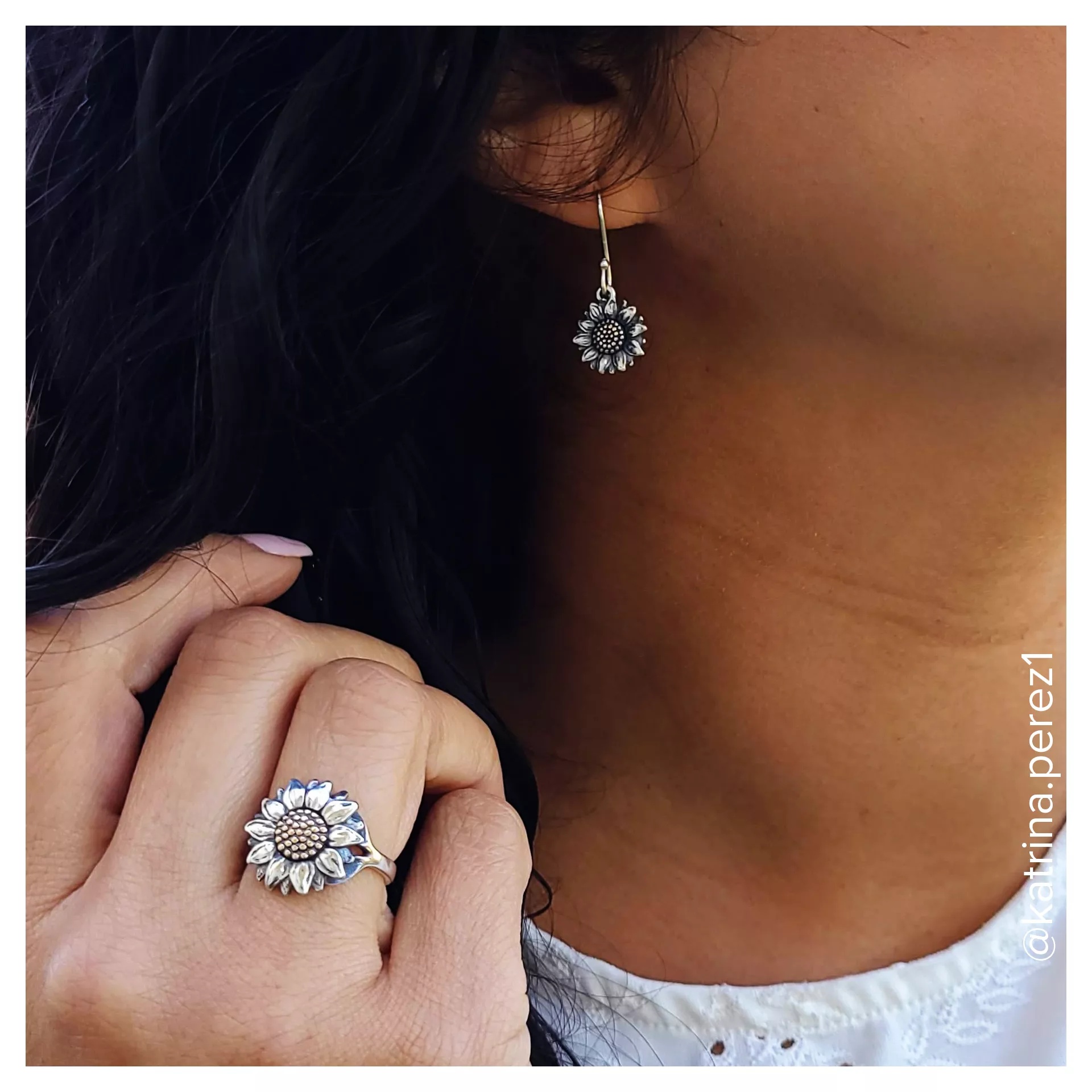 Wild Sunflower Dangle EarShop All Rings - Image 4